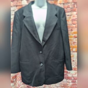 Vintage LL bean wool navy blazer 16P